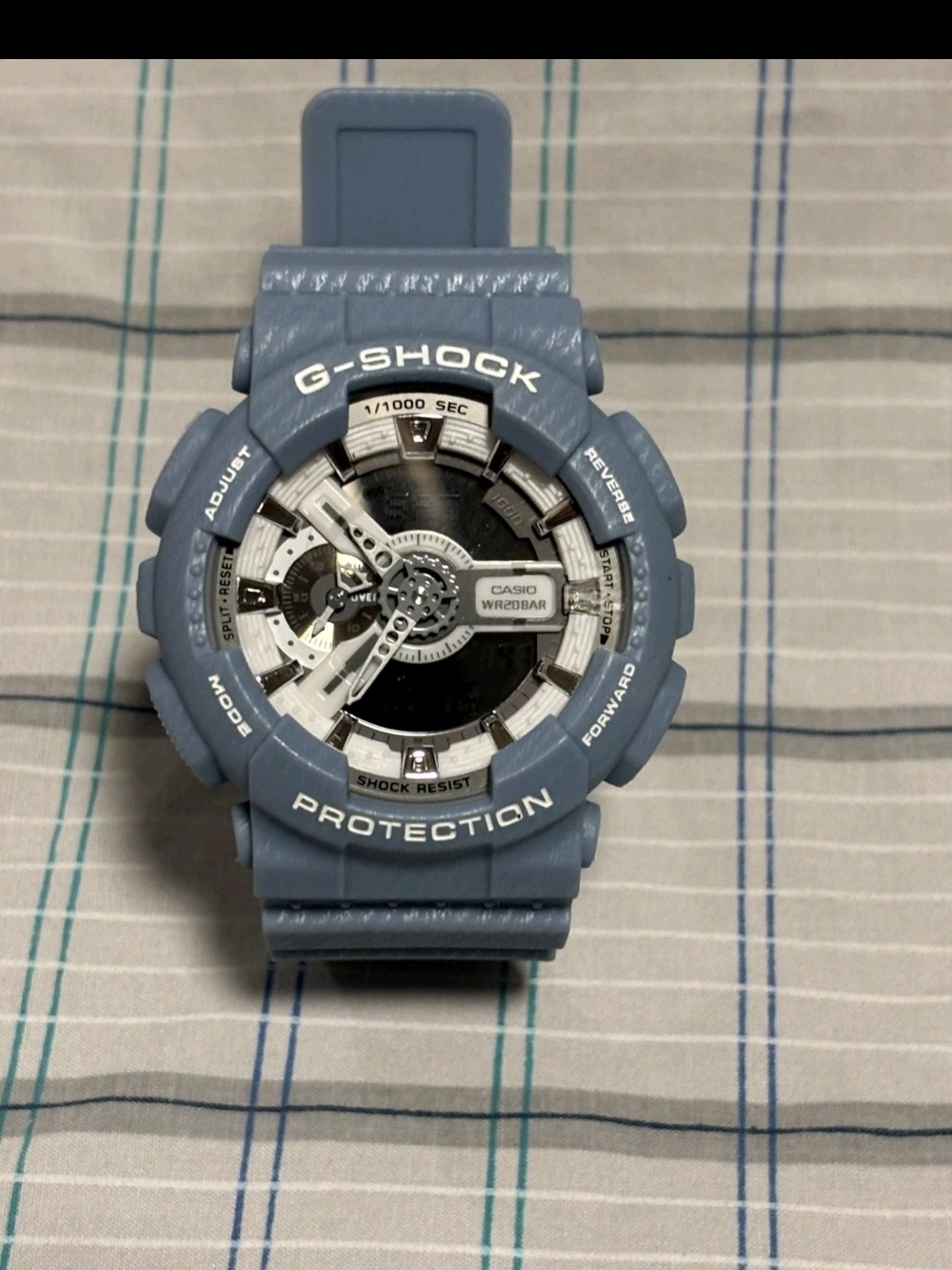 G-Shock Men's Light Blue Resin Analog-Digital Watch
